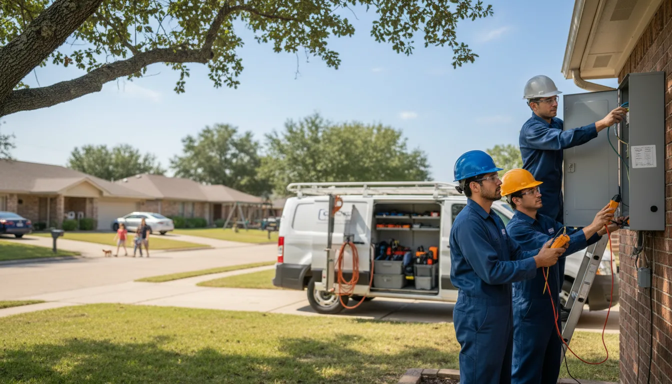 Certified electrician providing emergency electrical services in Byrnedale, PA